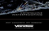 CRYSTALLINE WATERPROOFING - · PDF fileVANDEX INVENTED AN INDUSTRY – THE FIRST CRYSTALLINE PATENT IN THE WORLD. The German patent confirmation from 1952. In 1943 the Danish chemist
