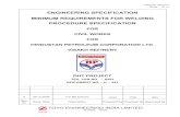 ENGINEERING SPECIFICATION MINIMUM REQUIREMENTS FOR …tenders.hpcl.co.in/tenders/tender_prog/TenderFiles/3744/Tender/SS... · engineering specification minimum requirements for welding
