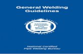 General Welding Guidelines - MCAA · PDF fileportion of the General Welding Guidelines shall be followed during all welding. Joints. ... using a Welding Procedure Specification, which