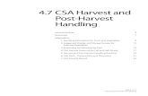 4.7 CSA Harvest and Post-Harvest Handling - TRACEStraces.org/green/Course-marketing/4.7_Harvest_Post-Harvest.pdf · Harvest and Post-Harvest Handling Unit 4.7 | 3 Lecture Outline