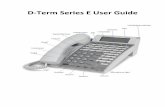 D-Term Series E User Guide - Vanderbilt IT · PDF fileD-Term Series E User Guide . 1 Table of Contents Keys and Lamps