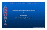 Transportation & Delivery of Anhydrous Ammonia By · PDF fileTransportation & Delivery of Anhydrous Ammonia By Ray Hattenbach Chemical Marketing Services, Inc. ... Pipeline System