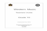 Teachers’ Guide - NIEnie.lk/pdffiles/tg/e10tim117.pdf · i Western Music Teachers’ Guide Grade 10 (Implemented from 2015) Department of Aesthetic Education National Institute