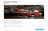 SANDVIK DD321-40 DEVELOPMENT DRILL - · PDF fileSandvik DD321 is a compact two-boom jumbo for demanding conditions and multiple applications. The jumbo is capable of face drilling,