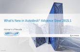 What’s New in Autodesk Advance Steel 2015holmansnv.com/.../AdvanceSteel2015_WhatsNew.pdf · What’s New in Autodesk® Advance Steel 2015.1 Holman’s of Nevada ... Advance Steel