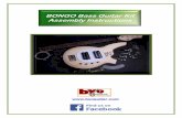 BONGO Bass Guitar Kit Assembly · PDF fileIntroduction BONGO bass Intro- 1 - Warning These instructions assume that you are familiar with the safe operation and use of woodworking