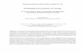 Estimating Uncertainties in Testing - DIT Dublin Institute ... · PDF fileEstimating Uncertainties in Testing Contents 1 Introduction