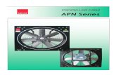PROPELLER FANS APN Series - my.amca.org Approved... · • Propeller fan for wall or panel mounting with wall plate made of mild steel, with painted finish. Impeller having blades