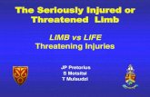 The Seriously Injured or Threatened Limb - wickUPwickup.weebly.com/.../1/0/3/6/...threatening_injuries_2012.pdf_6__.pdf · • Rarely pulse deficit (CS ICP < SAP) ... • Analgesia