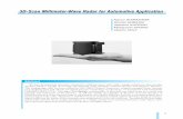 3D-Scan Millimeter-Wave Radar for Automotive · PDF file3D-Scan Millimeter-Wave Radar for Automotive ... of the mounted sensor performance in the real world ... Wave Radar for Automotive