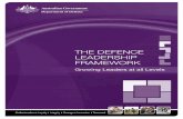 the Defence LeaDership · PDF fileA key measure of success for this challenge is the extent to which our people believe Defence practices values-based leadership ... Leadership Framework