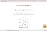 Integrales Triples - Hermes-Yesserhermes22.yolasite.com/resources/clase_integral_triple.pdf · Integrales TriplesCentro de Masa y Momento de InerciaIntegrales Triples en Coordenadas
