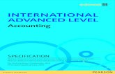 INTERNATIONAL ADVANCED LEVEL - Pearson …qualifications.pearson.com/content/dam/pdf/International Advanced... · Pearson Edexcel International Advanced Level in Accounting is designed