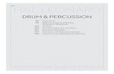 DRUM & PERCUSSION - Hal Leonard · PDF fileDRUM & PERCUSSION HAL LEONARD 2009-2010 CLASSICAL MUSIC CATALOG 451 Snare Drum 451 Mallet Instruments (Marimba, ... _____50482536 Tåy SónPercussion