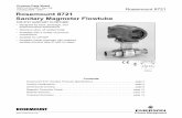 Rosemount 8721 Sanitary Magmeter Flowtube - · PDF filePlantWeb digital plant architecture. Magnetic field coils placed on opposite sides of the ... The Rosemount 8721 Sanitary Flowtube