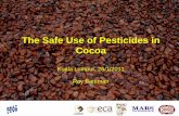 The Safe Use of Pesticides in Cocoa · PDF fileThe Safe Use of Pesticides in Cocoa. Kuala Lumpur, 26/1/2011. Roy Bateman. ... Helopeltis theivora (= H. theobromae) and other spp.