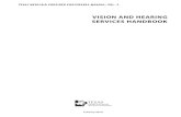 VISION AND HEARING SERVICES HANDBOOK - · PDF filevision and hearing services handbook. vh-2 cpt only - copyright 2009 american medical association. ... cpt only - copyright 2009 american