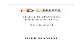 H.264 NETWORK Embedded DVR 16 channel - vvme.com Series... · Embedded DVR 16 channel USER MANUAL . ... Language English/Chinese ... 10 7216D Series Network DVR User Manual