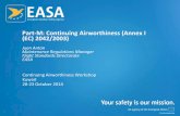 Part-M: Continuing Airworthiness (Annex I (EC) …coscap-gs.org/Part-M_Continuing_Airworthiness.pdf · Part-M: Continuing Airworthiness (Annex I (EC ... No need to be done by approved
