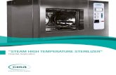 “STEAM HIGH TEMPERATURE STERILIZER” - Cisa · PDF file“THE CISA GROUP COMPANY” COMPANY PROFILE CISA has been manufacturing and selling sterilization systems for over 60 years