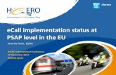 eCall implementation status at PSAP level in the EU · PDF fileeCall implementation status at PSAP level in the EU Jerome Paris, EENA #heero ... MODEL 2: all types of eCalls are routed