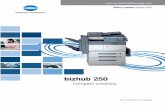 KM bizhub 250 - Copitex Business Machinescopitex.com/wp-content/uploads/2012/11/bizhub-250-brochure.pdf · bizhub 250, Office system Resourcefulness for your office A compact and