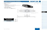 FLanGe-moUnTed BaLL BeaRinGs I - SDP/SI · PDF fileSELF-ALIGNING TO ± 5° Phone: 516.328.3300 • Fax: 516.326.8827 •   PILLOW FLANGE-MOUNTED DOUBLE SHIELDS ABEC 3 maTeRiaL: