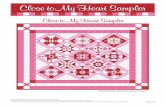 Close to My Heart Sampler - …siterepository.s3.amazonaws.com/112/14_close_to_my_heart_fabshop... · 6. Measure the quilt-top length and width through the center. They should be