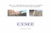 How to Add Hydrated Lime to Asphalt An Overview of Current ... · PDF fileHow to Add Hydrated Lime to Asphalt An Overview of Current Methods ... Hydrated Lime Injected Into Drum ...