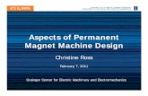 Aspects of Permanent Magnet Machine Designpublish.illinois.edu/grainger-ceme/files/2014/06/CEME211UIUCRoss.pdf · Aspects of Permanent Magnet Machine Design Christine Ross February
