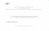 2013 AP English Literature and Composition - Jerry W. …jerrywbrown.com/teacherfiles/Question 1 Lit 2013.pdf · 2013 AP English Literature and Composition ... This question counts