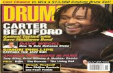 · PDF fileLast Chance to Win a $13,000 Custom Drum Set! CARTER Dadve hattðews Band DAVE WECKL How To Solo Between Kicks SIMON PHILLIPS CATCHES THE JAZZ BUG