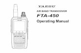 AIR BAND TRANSCEIVER - · PDF fileTOT Feature ... Adapter Cable, the optional SSM-10A Speaker/ Microphone or the optional SEP-11A Earphone to this jack. To use this jack, you must