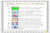 Jolly Phonics Action Sheets - Thorndown Primary · PDF fileThe Jolly Phonics Scheme © Jolly ... hands and say qu,qu,qu ou ... oi Cup hands around mouth an shout to a boat, saying
