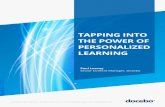 TAPPING INTO THE POWER OF PERSONALIZED LEARNING · PDF fileTAPPING INTO THE POWER OF PERSONALIZED LEARNING Paul Leavoy Senior Content Manager, Docebo ... To contact Docebo, please