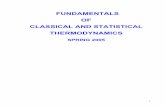 FUNDAMENTALS OF CLASSICAL AND STATISTICAL THERMODYNAMICSvnicule/Basic concepts of Thermo part 1.pdf · Classical vs. Statistical Thermodynamics Substances consist of large number