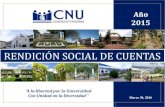 RENDICIÓN SOCIAL DE CUENTAS - cnu.edu.ni n.pdf · PDF fileGTZ ASDI CATIE IICA FLACSO CONACYT OEI LATINDEX INASP. Programas en Desarrollo