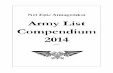 Net Epic Armageddon Army List · PDF fileSection 2 – Army lists and Reference sheets. This is where each Army list is presented and s the same organizational rules as the use army