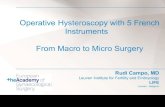 Operative Hysteroscopy with 5 French Instruments … - ACADEMY OPERATIVE 5 FR… · Operative Hysteroscopy with 5 French Instruments ... Partus prematurus ... Operative hysteroscopy