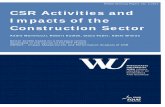 1 CSR Activities and Impacts of the Construction · PDF fileCSR Activities and Impacts of the Construction Sector 1 1. Abstract The construction sector is characterized by the temporal