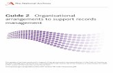 Guide 2 Organisational arrangements to support records ... · PDF fileGuide 2 Organisational arrangements to support records management This guidance has been produced in support of