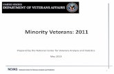 Minority Veterans: 2011 - U.S. Department of · PDF fileMinority Veterans: 2011 Prepared by the National Center for Veterans Analysis and Statistics May 2013 NCVAS ... 39.8 percent