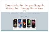 Case study: Dr. Pepper Snapple Group Inc. Energy · PDF file2006 and an estimated $60.9 million ... 1 ratio of carbohydrate to ... Case study: Dr. Pepper Snapple Group Inc. Energy