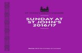 SUNDAY AT ST JOHN’S 2016/17 - Classical Music London ... · PDF fileSUNDAY AT ST JOHN’S 2016/17 ... Pedro Iturralde Pequena Czarda Sun 15 January 3.00pm JANUARY 12 Carefully crafted
