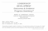LEADERSHIP DEVELOPMENT JOURNAL - …ashleywalker.yolasite.com/resources/LEADERSHIP DEVE…  · Web viewLEADERSHIP . DEVELOPMENT . Outcomes & Evidence. Progress Inventory * Minor