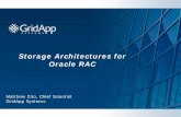 Storage Architectures for Oracle RAC - New York Oracle ...nyoug.org/Presentations/2008/Sep/Zito_RAC.pdf · Storage Architectures for Oracle RAC Matthew Zito, Chief Scientist GridApp