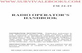 Radio Operatior's Handbook - Survival ebooks manuals/1991 US Army Radio Operators... · FM 24-19 RADIO OPERATOR’S HANDBOOK DISTRIBUTION RESTRICTION: Distribution authorized to U.S.