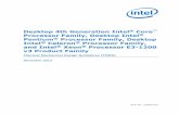 Desktop 4th Generation Intel and Intel · PDF file• Intel ® Xeon processor E3-1200 v3 product family (PCG 2013A) Note: When the information is applicable to all products this document