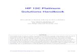 HP 12C Platinum Solutions  · PDF file2 Introduction About This Handbook This HP 12C Platinum Solutions Handbook has been designed to supplement the