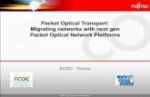 Packet Optical Transport: Migrating networks with next gen ... · PDF fileDSLAM µMSPP GE MSPP Ethernet. MSPP ROADM ... BRAS BRAS Video Router. ROADM ROADM. t ONP PONP. PONP PONP ...